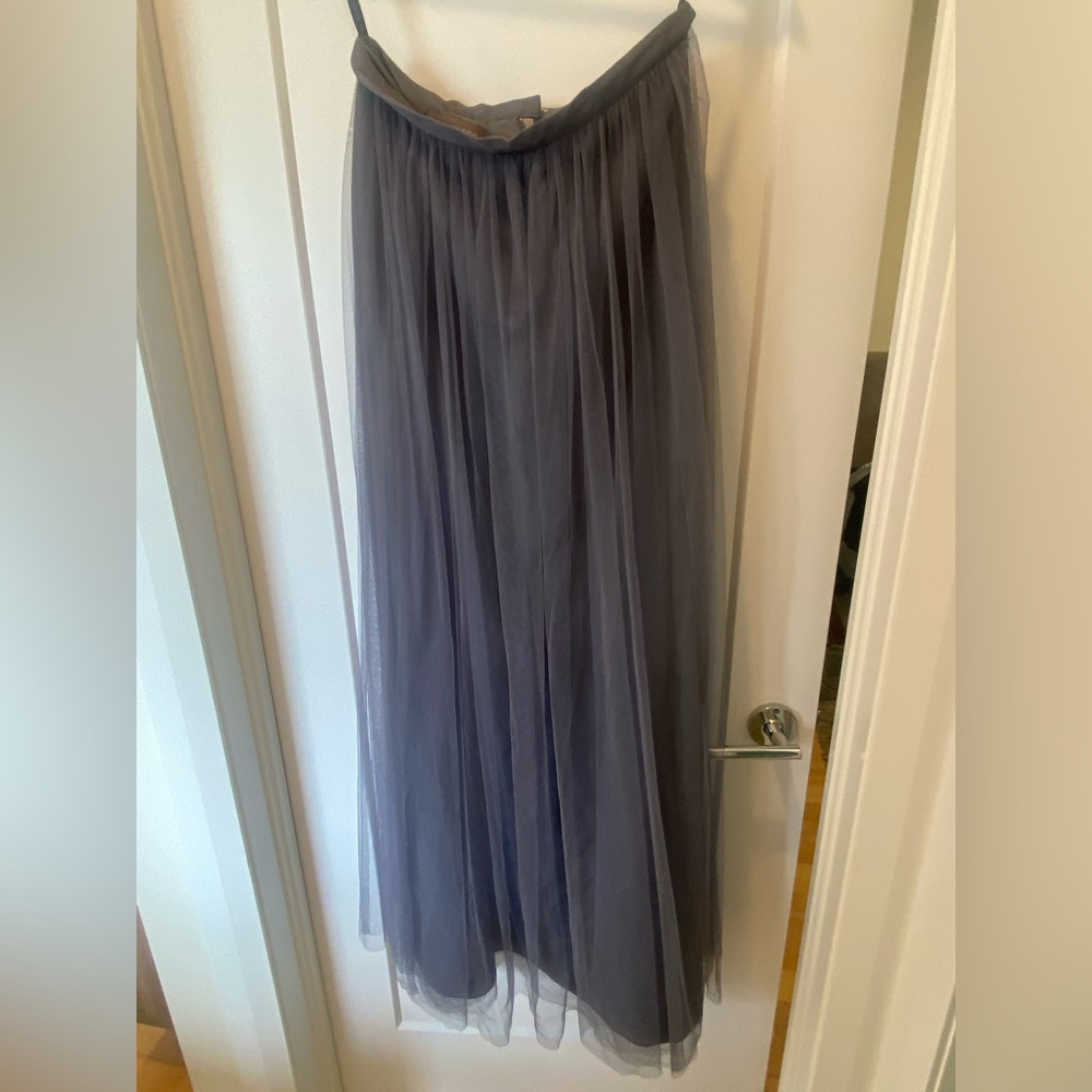 BHLDN tulle skirt - grey